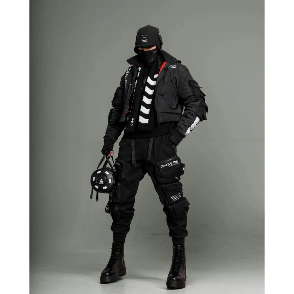 CRB-004 Black Crop Bomber Jacket - Women’s Clothing & Accessories - Jacket - 3