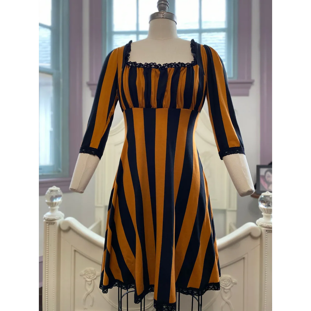 Wednesday Dress in Pumpkin Spice Stripe - All Dresses - Dress - 5