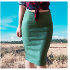 Eco-Suede Pencil Skirt - Bottoms - 1