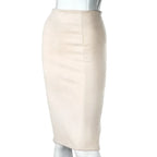 Eco-Suede Pencil Skirt - Bottoms - 12