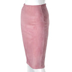 Eco-Suede Pencil Skirt - Bottoms - 13