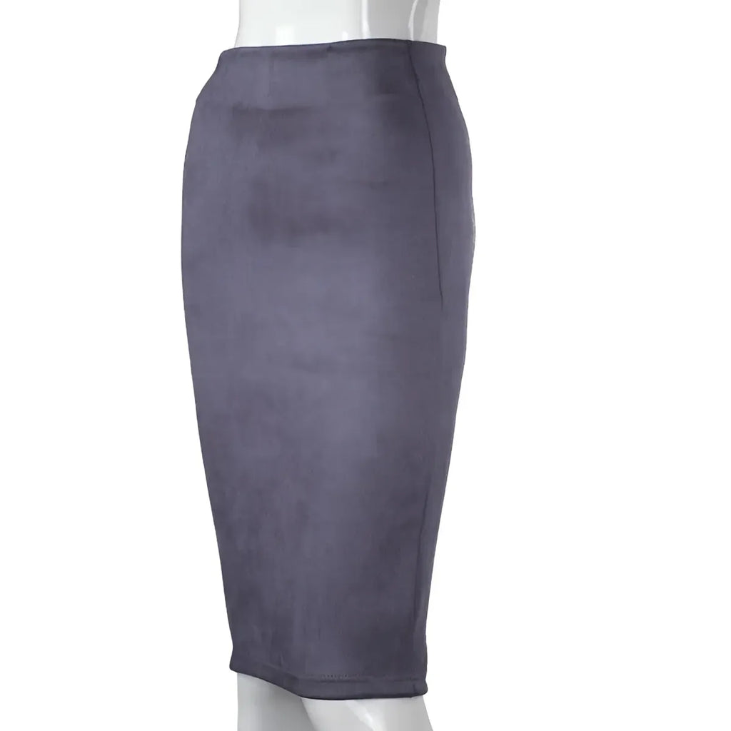 Eco-Suede Pencil Skirt - Bottoms - 15