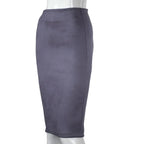 Eco-Suede Pencil Skirt - Bottoms - 15