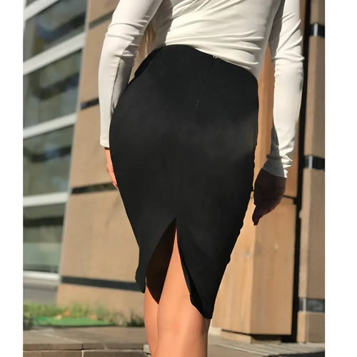 Eco-Suede Pencil Skirt - Bottoms - 2