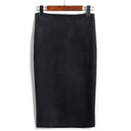Eco-Suede Pencil Skirt - Bottoms - 3