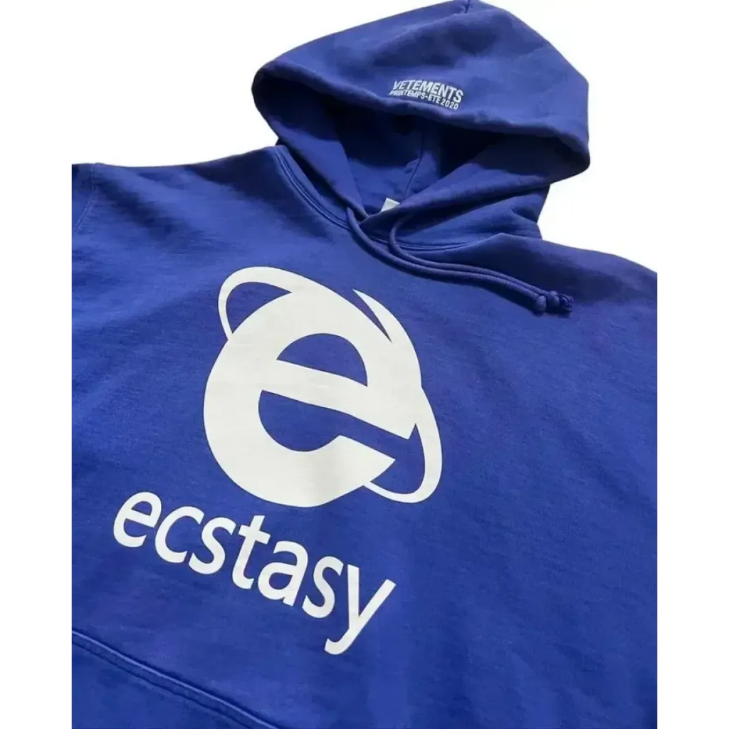 Ecstasy Print Oversized Hoodie - Harajuku Streetwear Pullover for Men & Women - Women’s Clothing & Accessories - 3