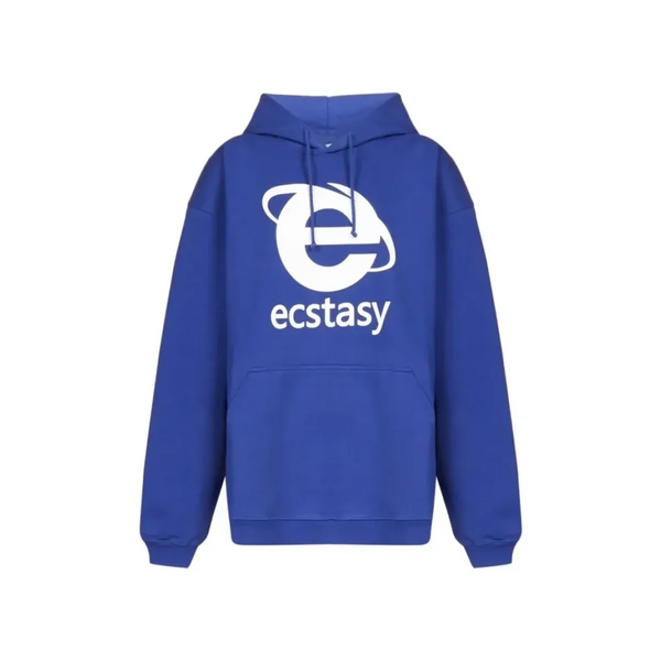 Ecstasy Print Oversized Hoodie - Harajuku Streetwear Pullover for Men & Women - Women’s Clothing & Accessories - 1
