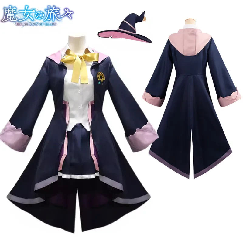 The Journey of Elaina Cosplay Costume - Witch Hat Wig Party Dress - All Dresses - Dance Dresses Skirts & Costumes