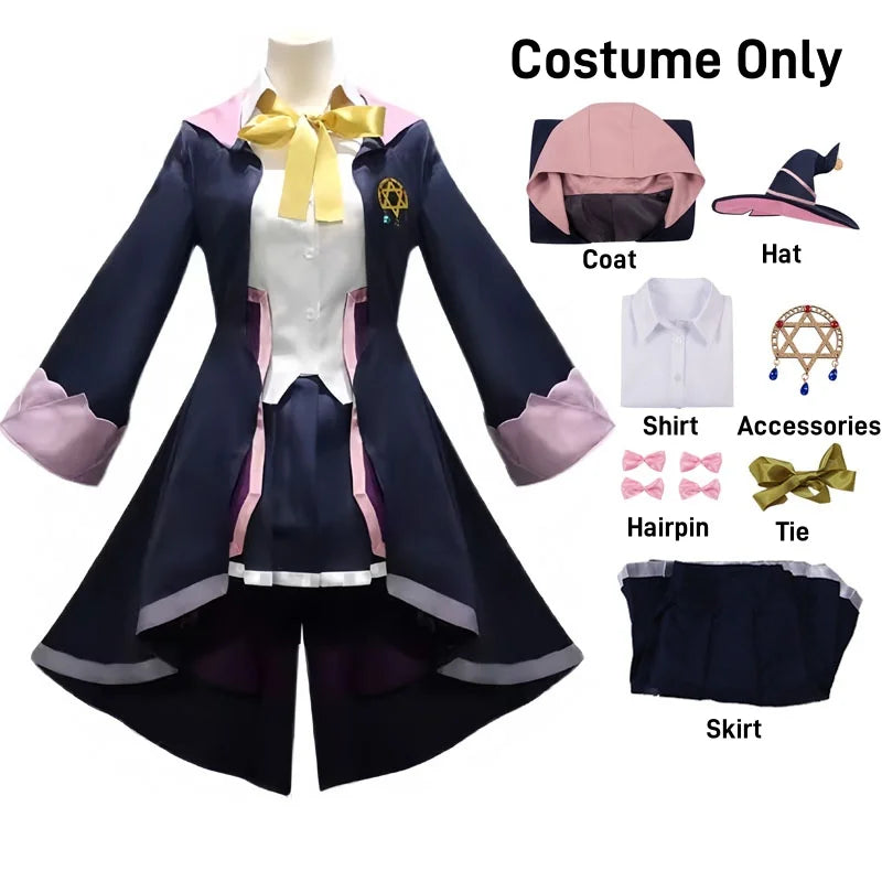 The Journey of Elaina Cosplay Costume - Witch Hat Wig Party Dress - S / Costume Only - All Dresses - Dance Dresses