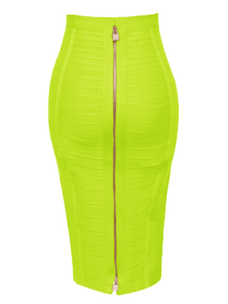 Elastic Bodycon Summer Pencil Skirt - Light Green / XXL - Bottoms - Skirts - 36 - 2024