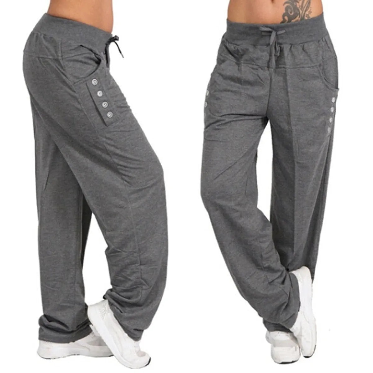 Elastic Waist Jogger Trousers - Bottoms - 3