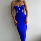 Elegant Beading Party Midi Dress - All Dresses - 19