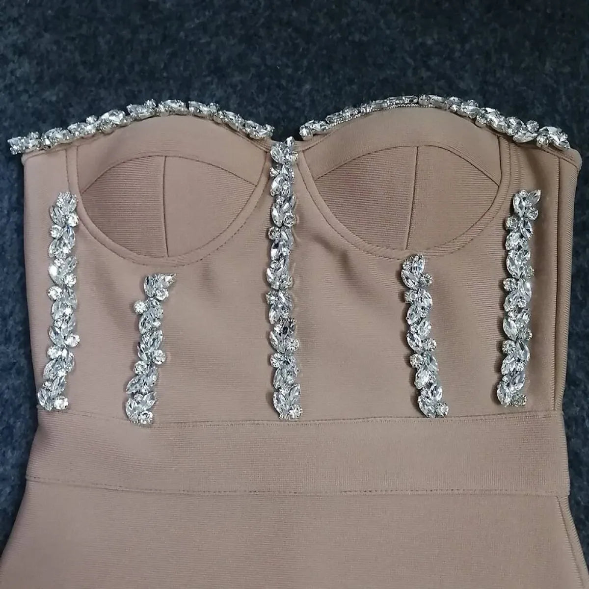 Elegant Beading Party Midi Dress - All Dresses - 10