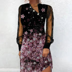 Elegant Mesh Sleeve Mini Dresses - All Dresses - 14