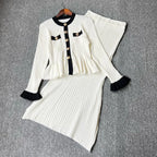 Elegant Ruffled Knit Maxi Dress with V-Neck - All Dresses - Maxi Dress - 12
