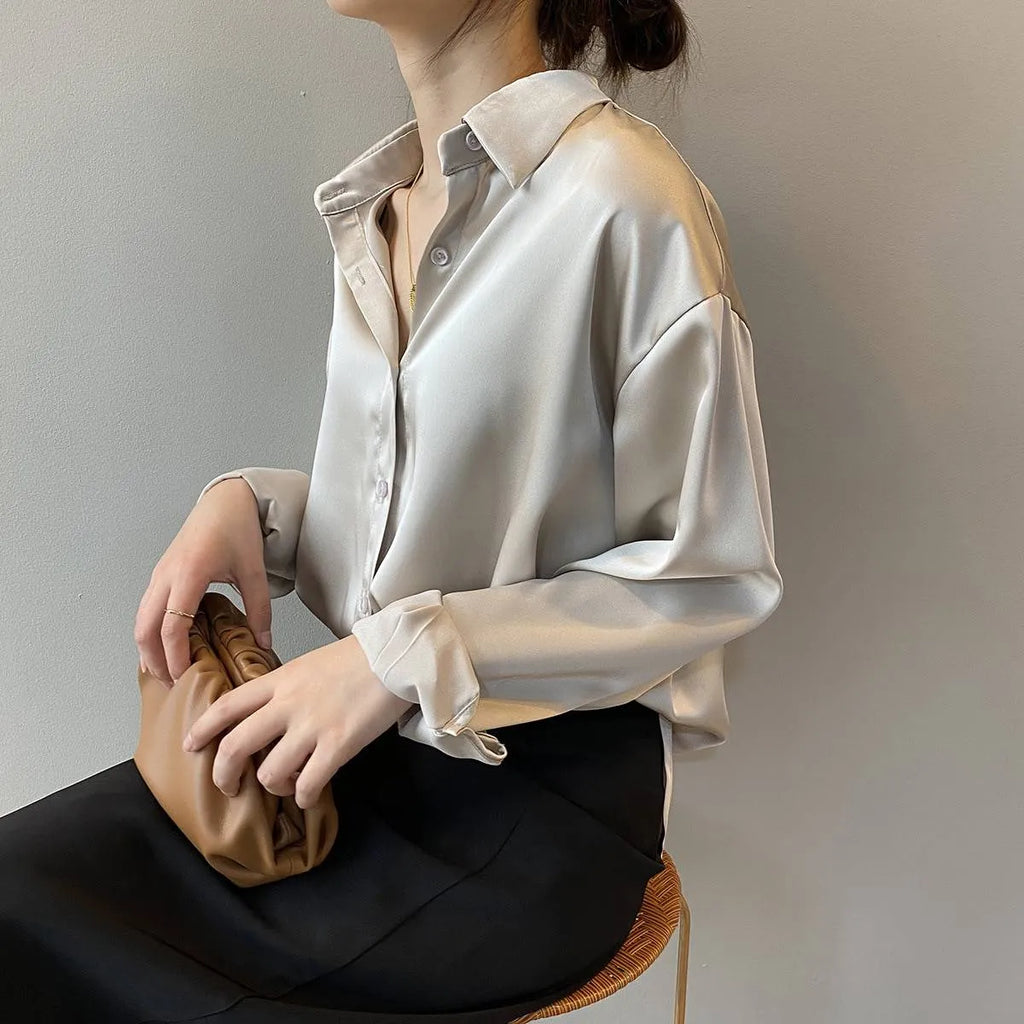 Elegant Silk Shirt - T-Shirts - 10