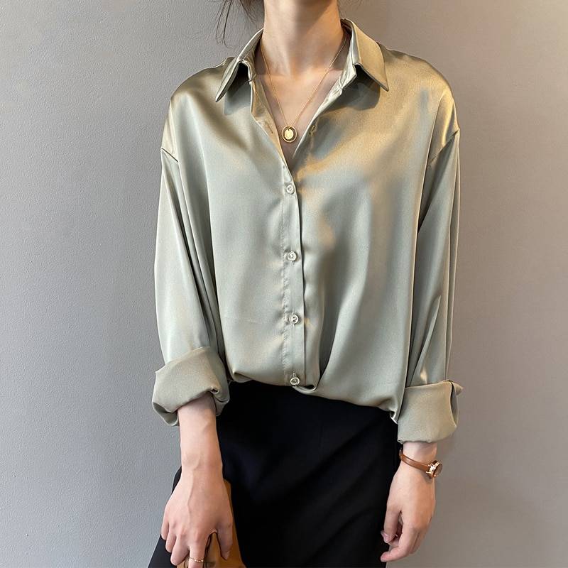 Elegant Silk Shirt - T-Shirts - Shirts & Tops - 4 - 2024