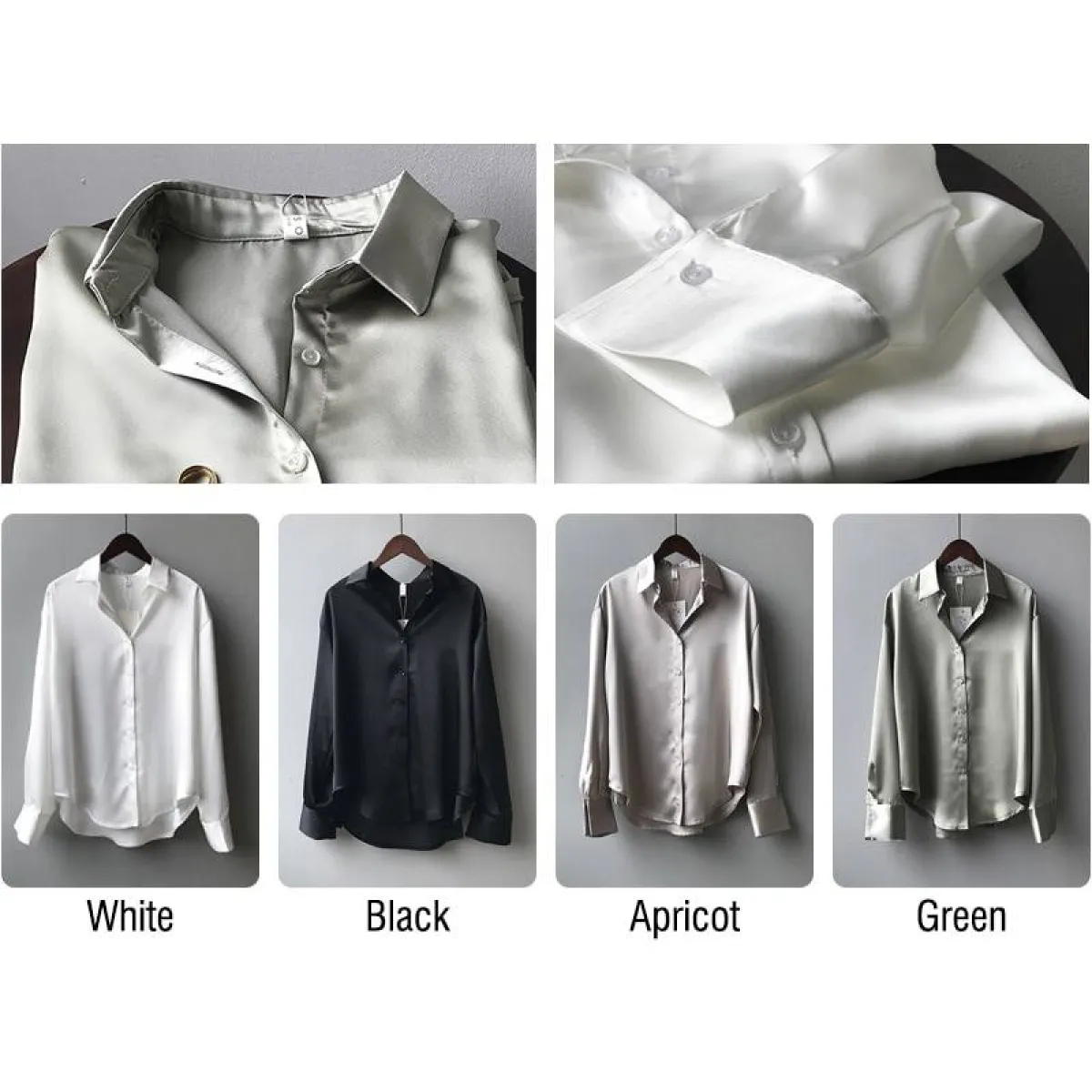 Elegant Silk Shirt - T-Shirts - 8