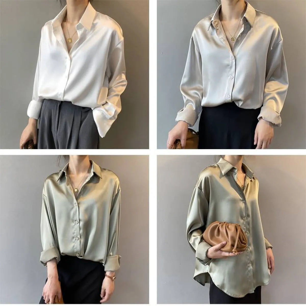 Elegant Silk Shirt - T-Shirts - 9