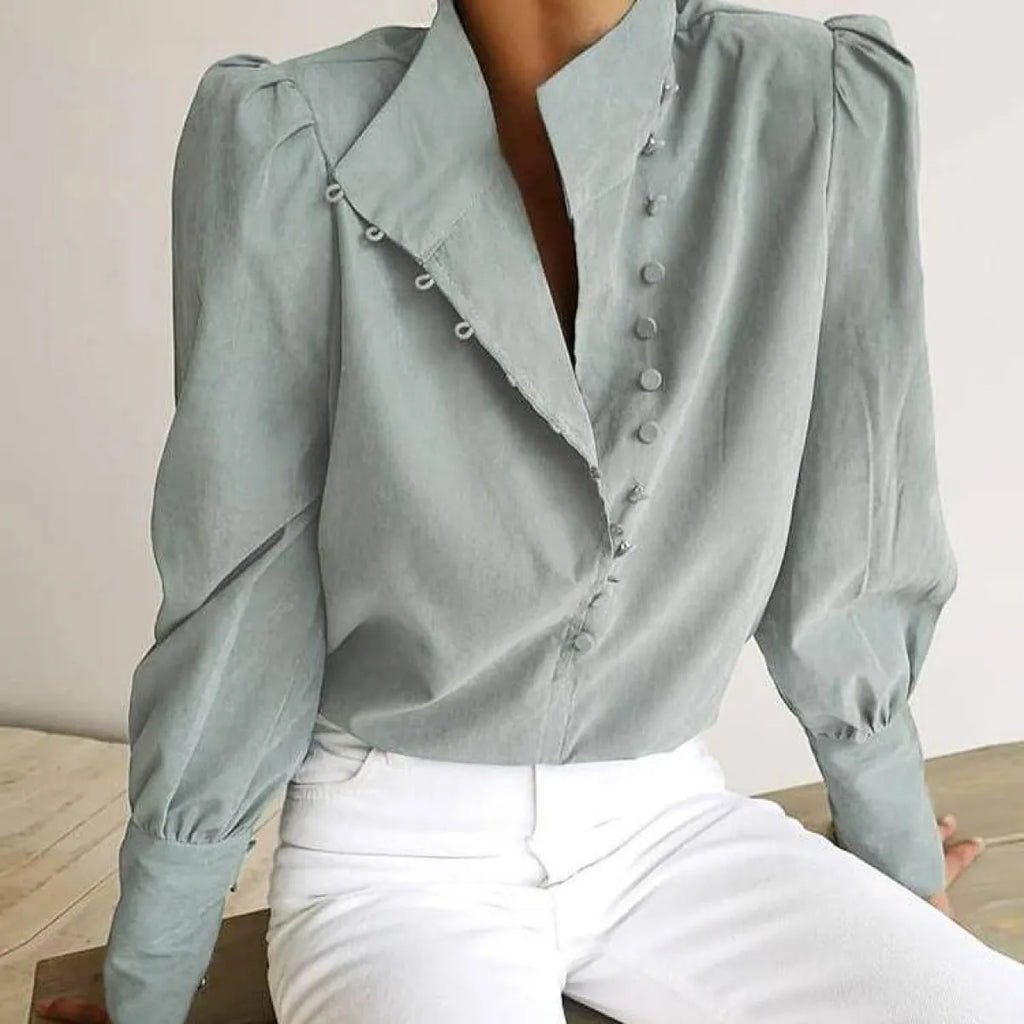 Elegant Turtleneck Blouse - Women’s Clothing & Accessories - 1