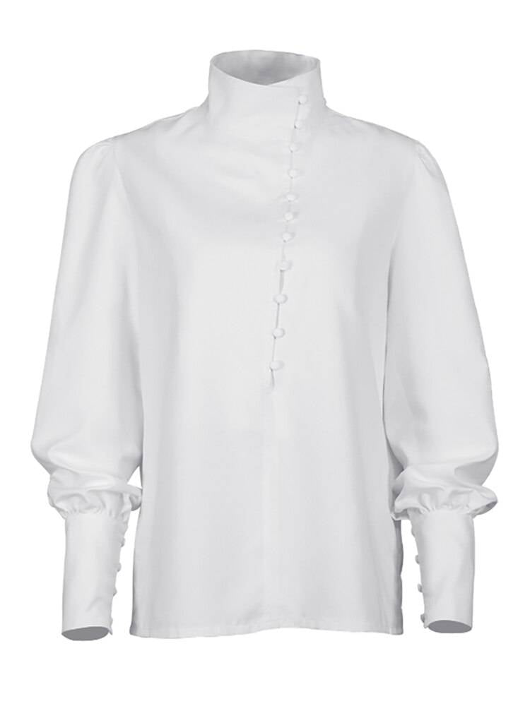 Elegant Turtleneck Blouse - White / L - Women’s Clothing & Accessories - Clothing - 12 - 2024