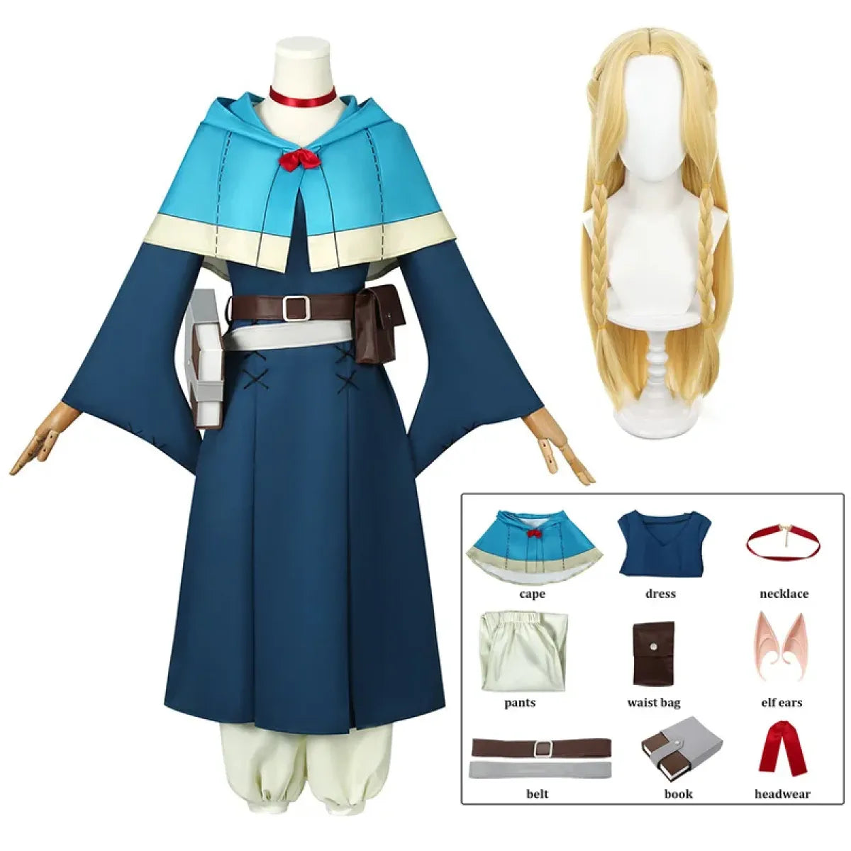 Marcille Cosplay Costume Set – Delicious in Dungeon - Cosplay - Cosplay - 1