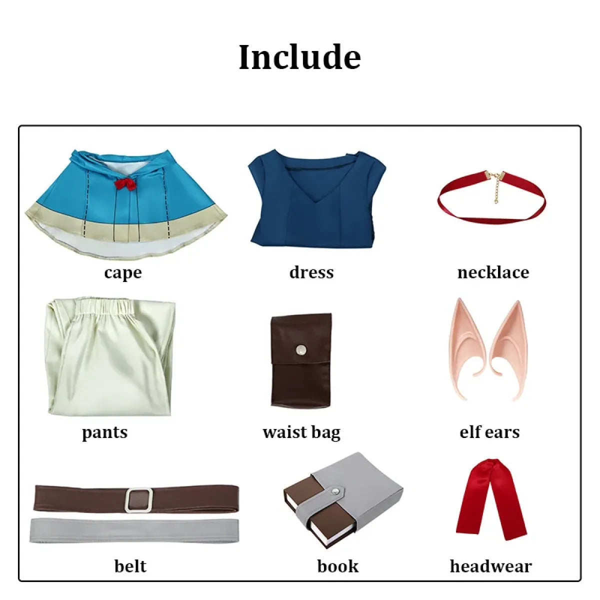 Marcille Cosplay Costume Set – Delicious in Dungeon - Cosplay - Cosplay - 7