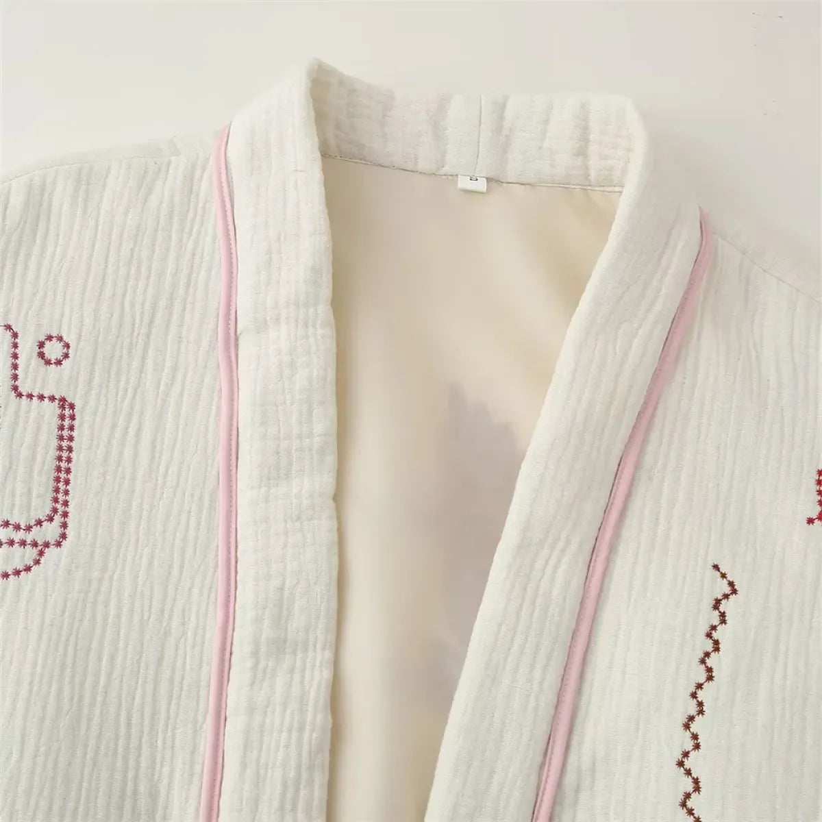 Embroidered Cotton Winter Jacket – Minimalist Chic - Jackets & Coats - Jacket - 6