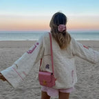 Embroidered Cotton Winter Jacket – Minimalist Chic - Jackets & Coats - Jacket - 4