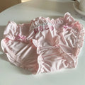 Embroidered Ruffle Ice Silk Mid-Waist Panties – Kawaii Lingerie - Women’s Clothing & Accessories - Panties - 7