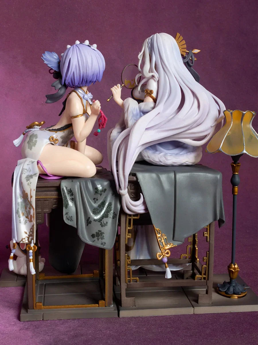 Re:Zero Cheongsam Rem & Emilia Anime Figure - 22CM - Anime - Action & Toy Figures - 5 - 2024