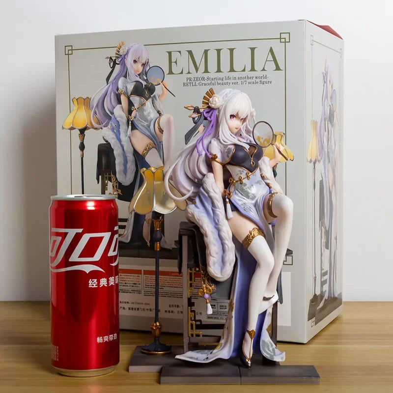 Re:Zero Cheongsam Rem & Emilia Anime Figure - 22CM - With Box Emilia / 22CM - Anime - Action & Toy Figures - 9 - 2024