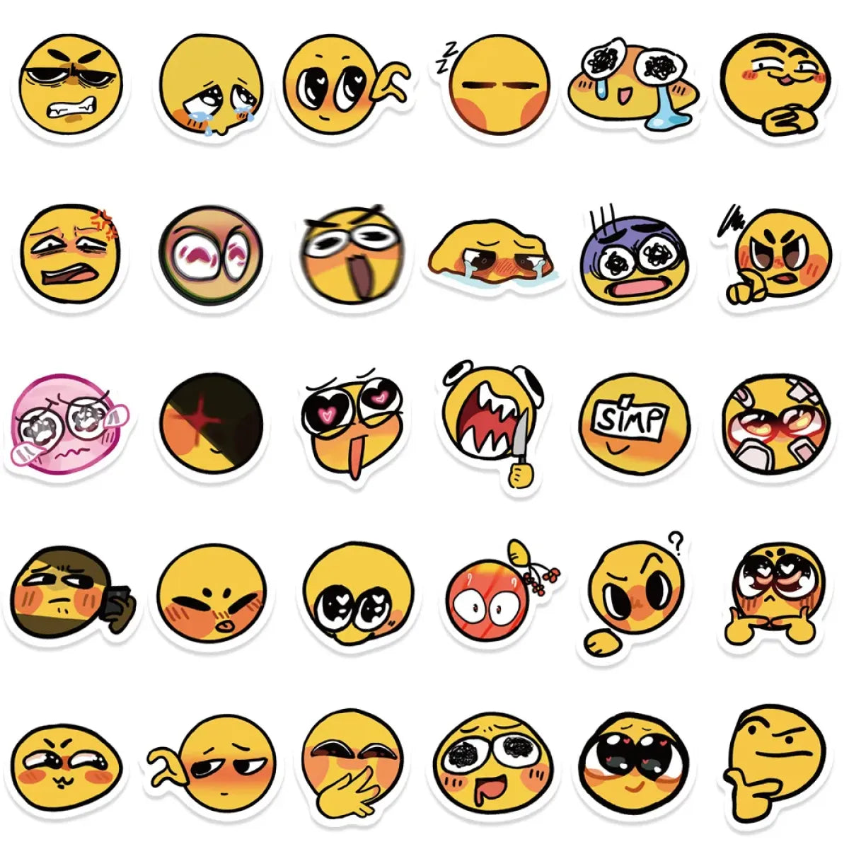 Emoji Funny Face Stickers Pack - Stationery & More - Stationary & More - 5