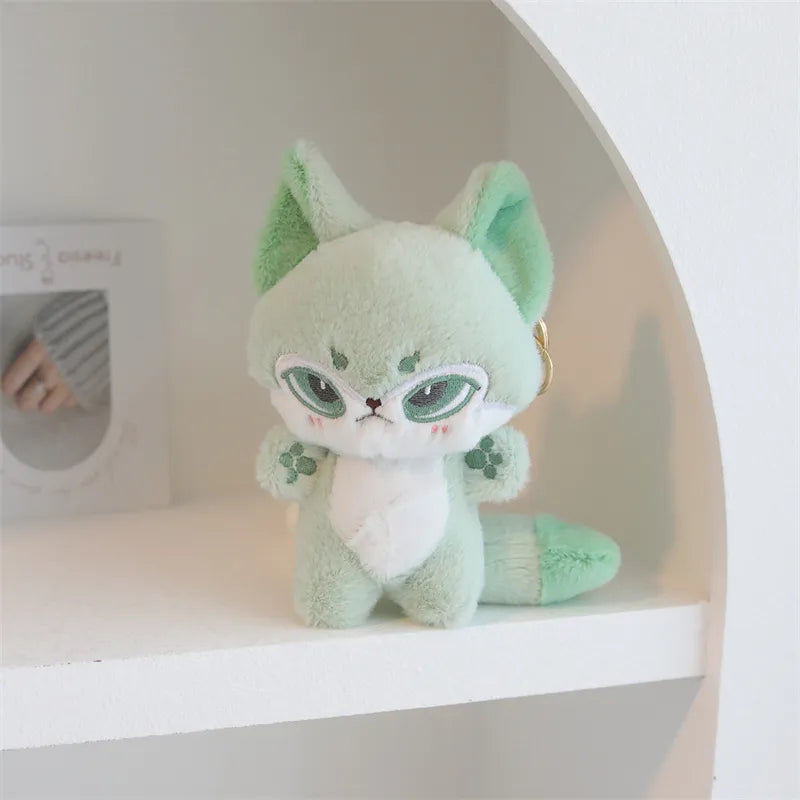 Kawaii Emotion Wolf Plush Toy - Cute Stuffed Wolf Doll - All Products - Stuffed Animals - 2024 - 14 - green13cmkeychain