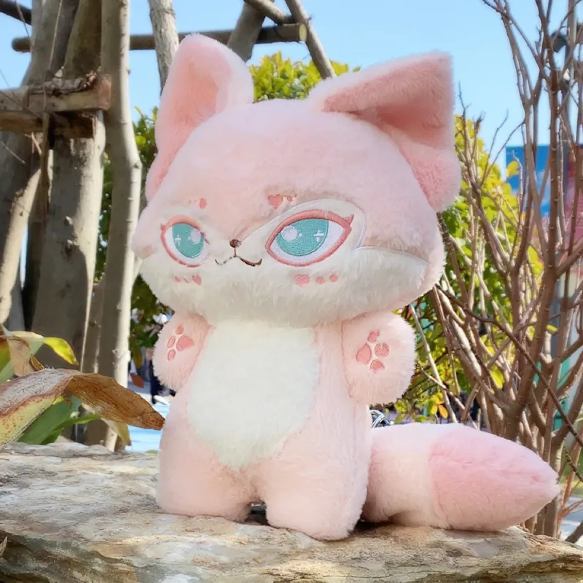 Kawaii Emotion Wolf Plush Toy - Cute Stuffed Wolf Doll - Valentines Day Collection - 4