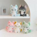Kawaii Emotion Wolf Plush Toy - Cute Stuffed Wolf Doll - Valentines Day Collection - 5