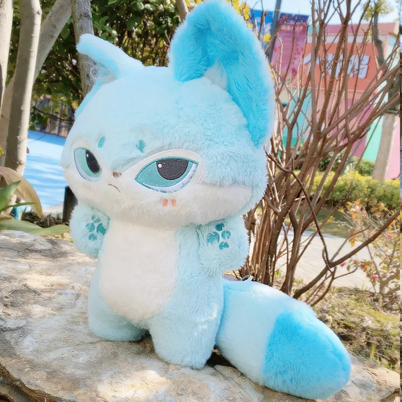 Kawaii Emotion Wolf Plush Toy - Cute Stuffed Wolf Doll - All Products - Stuffed Animals - 2024 - 7 - blue 35cm doll