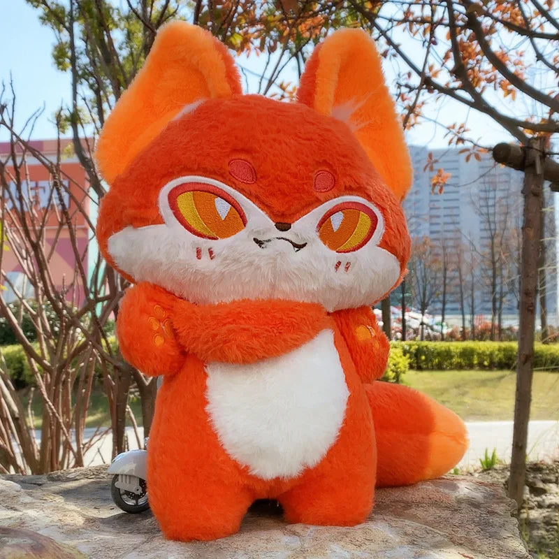 Kawaii Emotion Wolf Plush Toy - Cute Stuffed Wolf Doll - All Products - Stuffed Animals - 2024 - 9 - orange 35cm doll