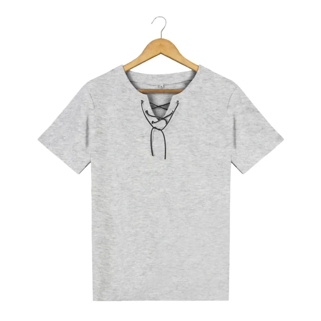 Eren Jaeger Cosplay Green Lace-Up T-Shirt - T-Shirts - Cosplay Outfit - 3