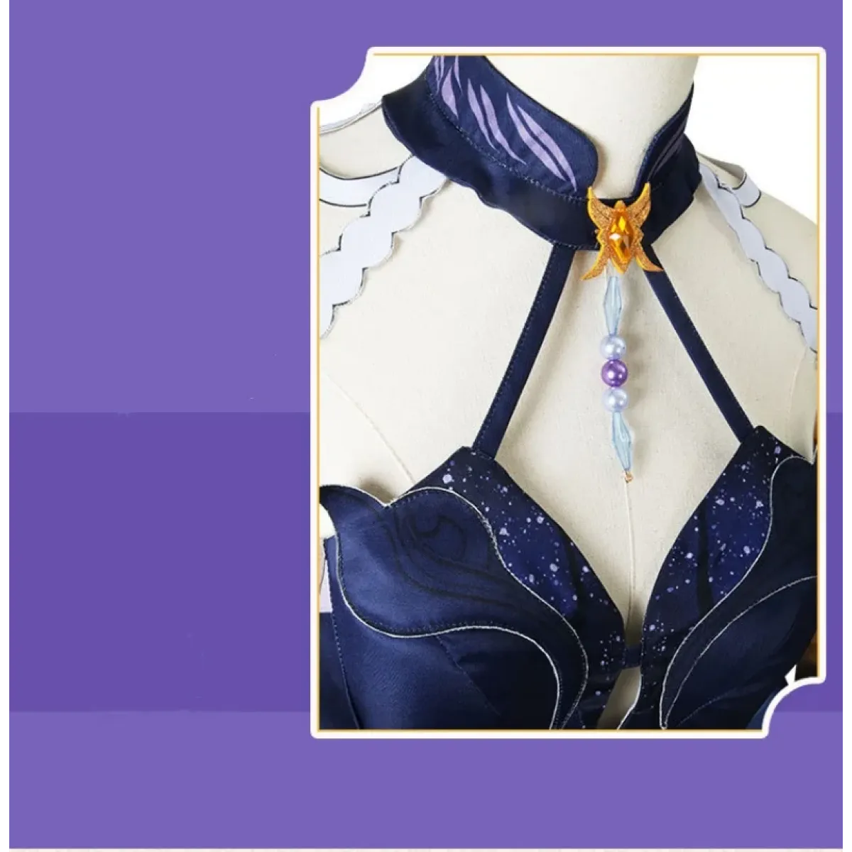 Ningguang Orchid’s Evening Gown Cosplay Dress Set - All Dresses - Cosplay - 2