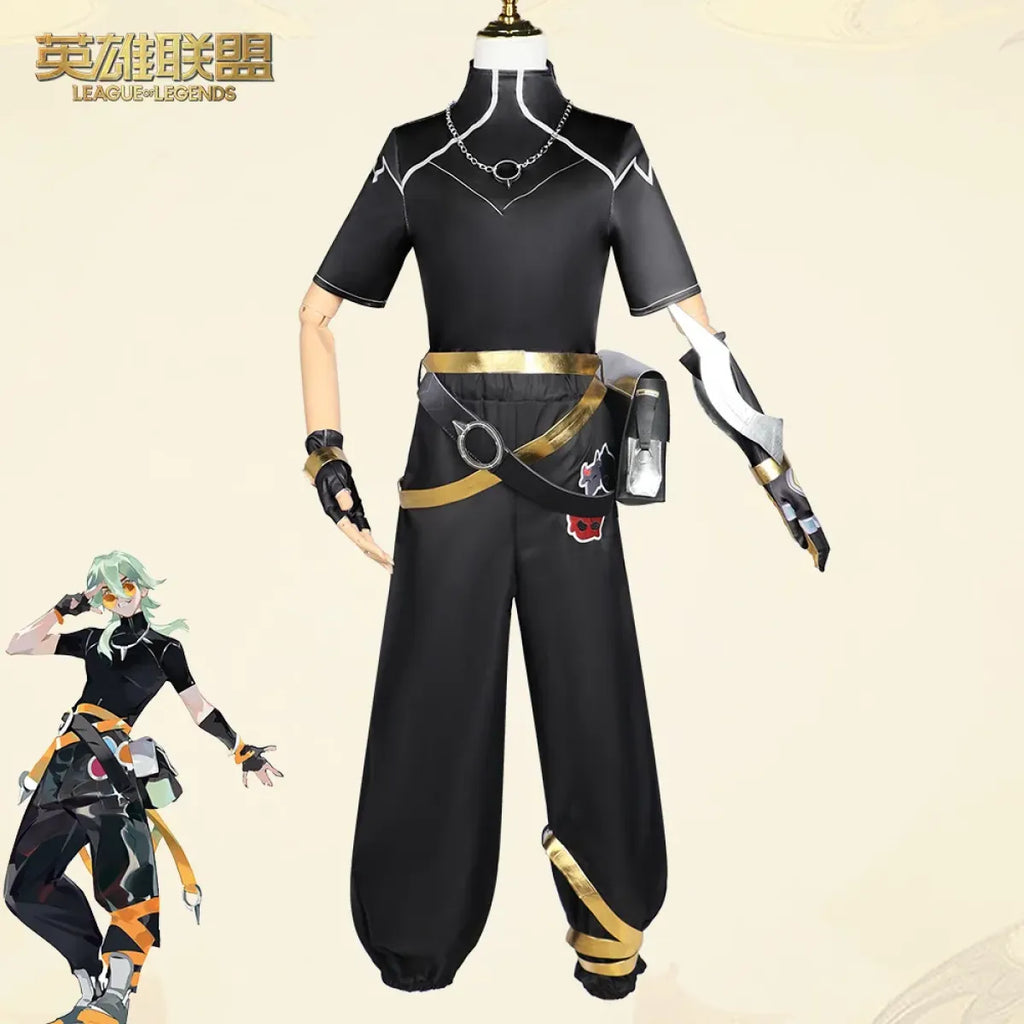 Ezreal Cosplay Costume – League of Legends Outfit with Wig & Props - Cosplay - Cosplay - 8