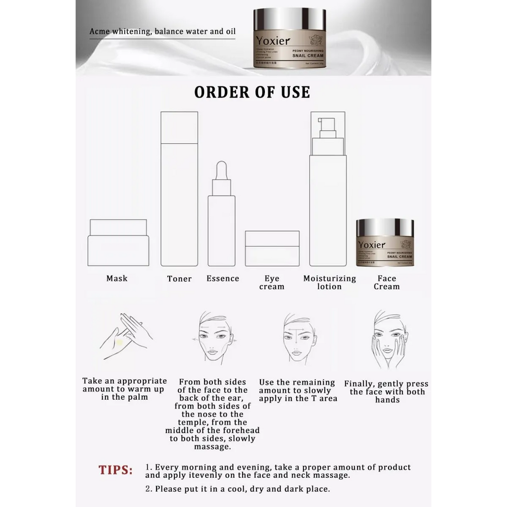 Nourishing Facial Snail Cream - Skin Care - 7