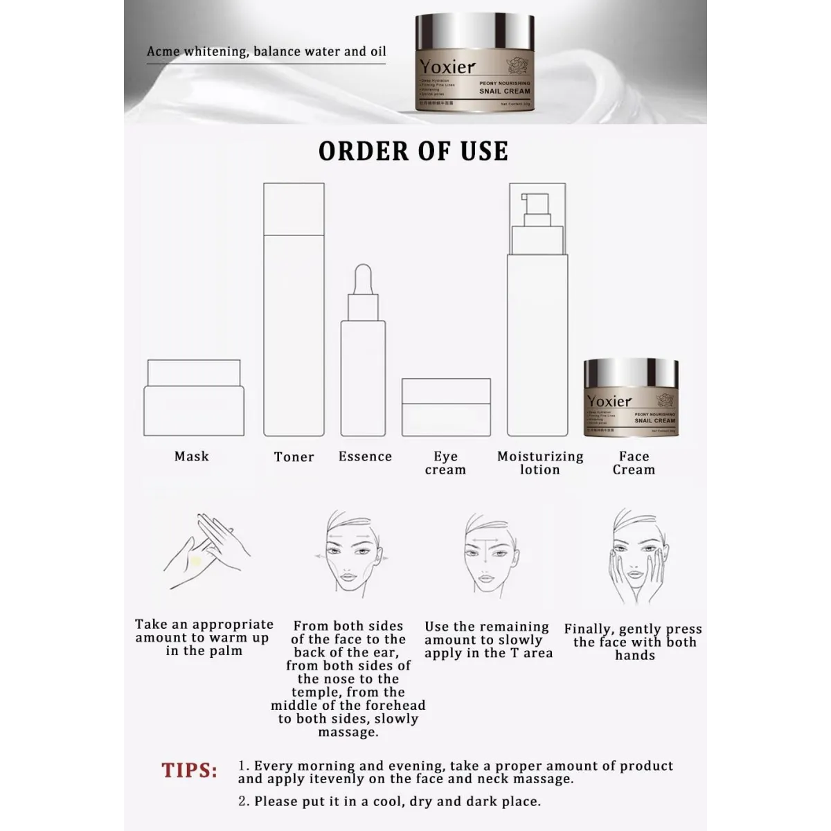 Nourishing Facial Snail Cream - Skin Care - 7