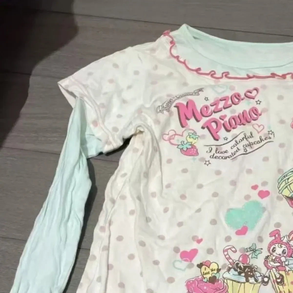 Fairy Cartoon Print Casual T-Shirt - T-Shirts - Long - Round - Women T-shirts - 5