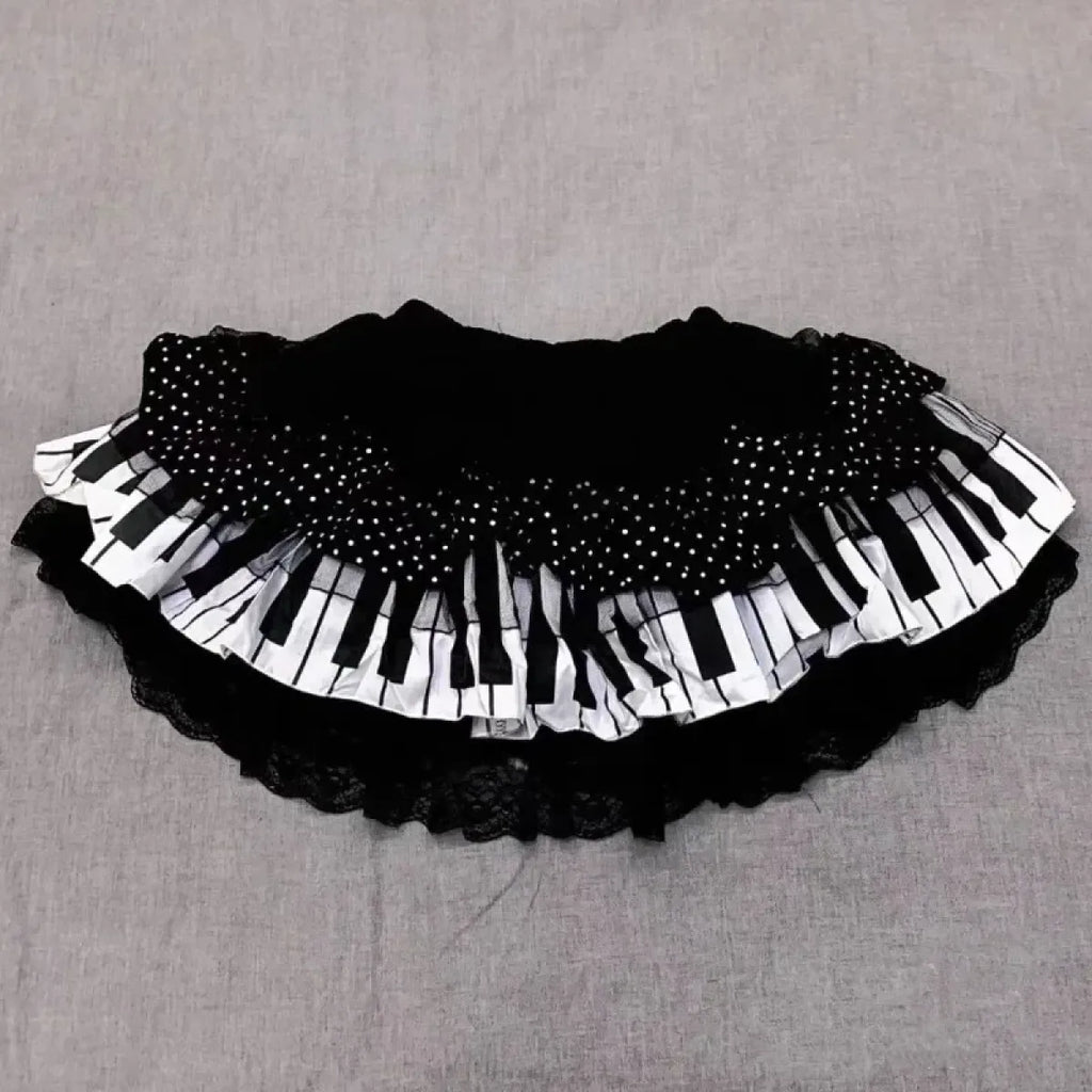 Harajuku Gothic Lolita Lace Skirt – Y2K Punk Fairy Grunge Kawaii - Bottoms - Skirts - 3