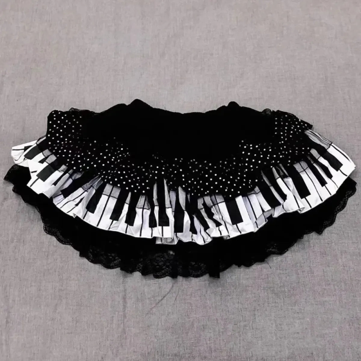 Harajuku Gothic Lolita Lace Skirt – Y2K Punk Fairy Grunge Kawaii - Bottoms - Skirts - 3