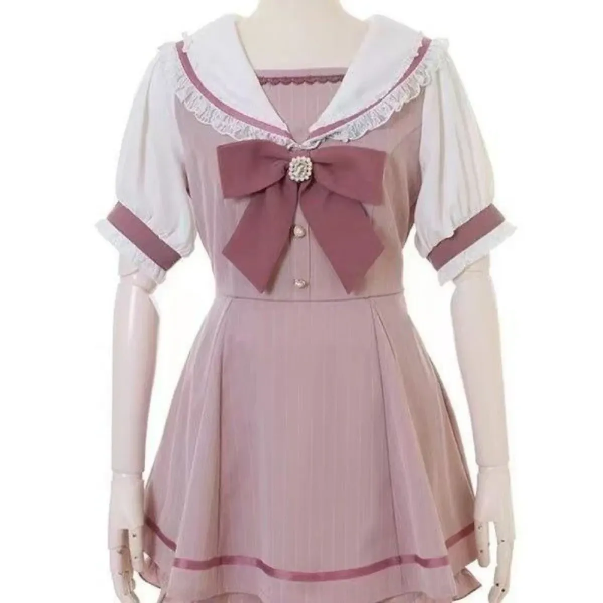 Plaid Lace Patchwork Fairy Grunge Mini Dress - All Dresses - Mini Dress - 3
