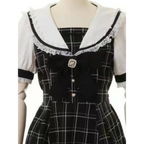 Plaid Lace Patchwork Fairy Grunge Mini Dress - All Dresses - Mini Dress - 5