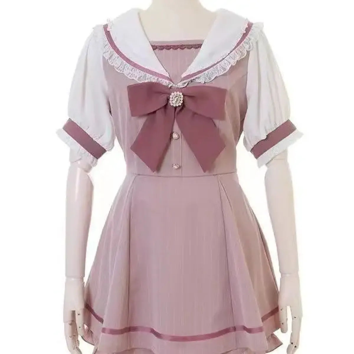 Plaid Lace Fairy Grunge Mini Dress With Bow Kawaii Stop Plaid Lace Fairy Grunge Mini Dress With Bow Kawaii Stop