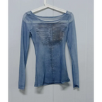 Sheer Skeleton Print Harajuku Top – Fairy Grunge Y2K Slim Fit - T-Shirts - T-Shirts - 6
